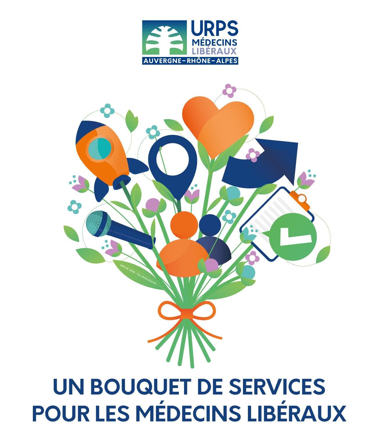 illustration bouquet de services - Tous droits réservés URPS ML AuRA