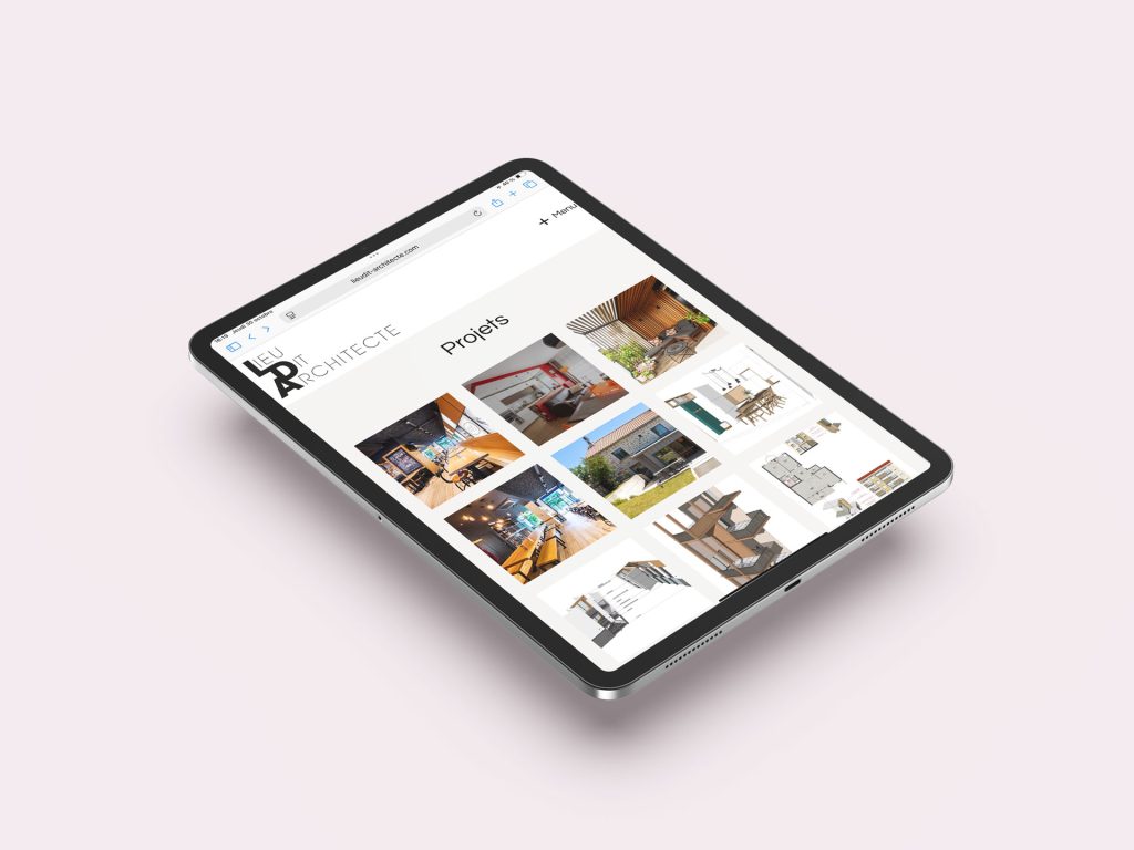 Créaton site internet pour le secteur bâtiment. Réalisé sous WIX plateforme CMS accessible