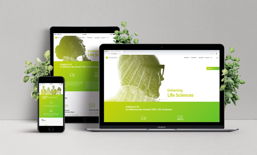 Refonte du site web de Consultys par l'agence de communication experte en Industrie artenium à Paris