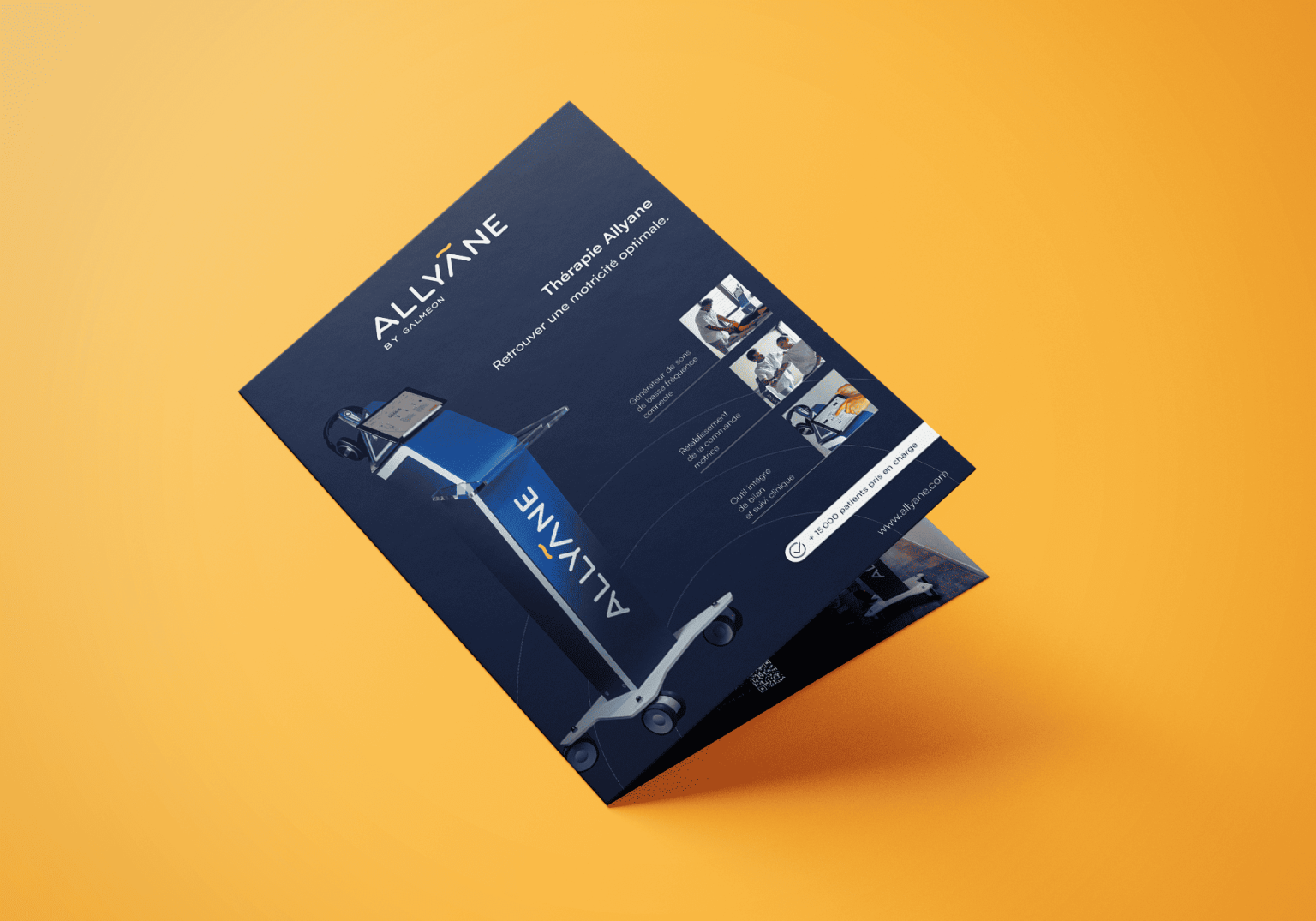 Création plaquette Allyane by Galmeon, startup innovante dans le domaine de la santé
